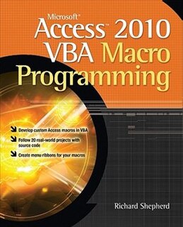 Couverture_Microsoft Access 2010 VBA Macro Programming