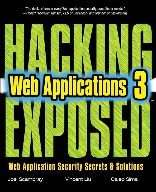 Front cover_Hacking Exposed Web Applications, Third Edition