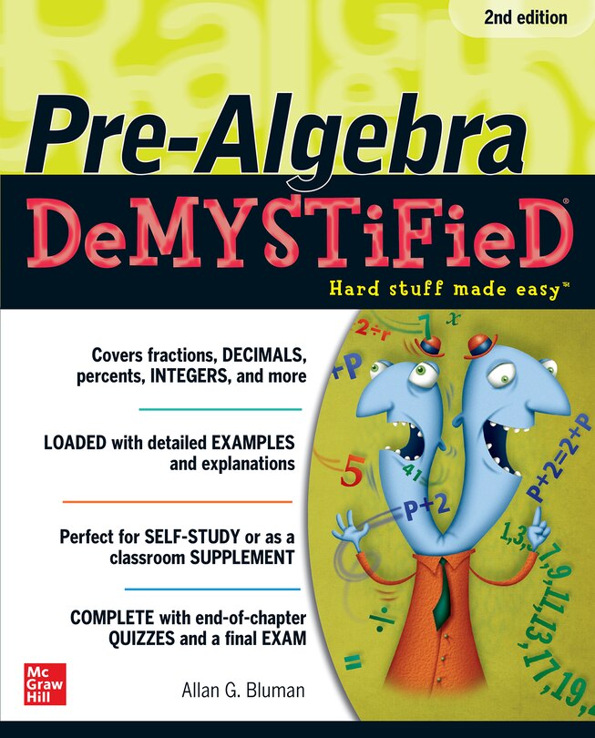 Front cover_Pre-Algebra DeMYSTiFieD, Second Edition