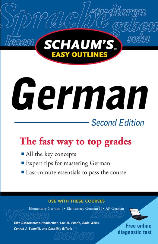 Couverture_Schaum's Easy Outline of German, Second Edition
