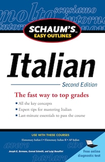 Couverture_Schaum's Easy Outlines: Italian