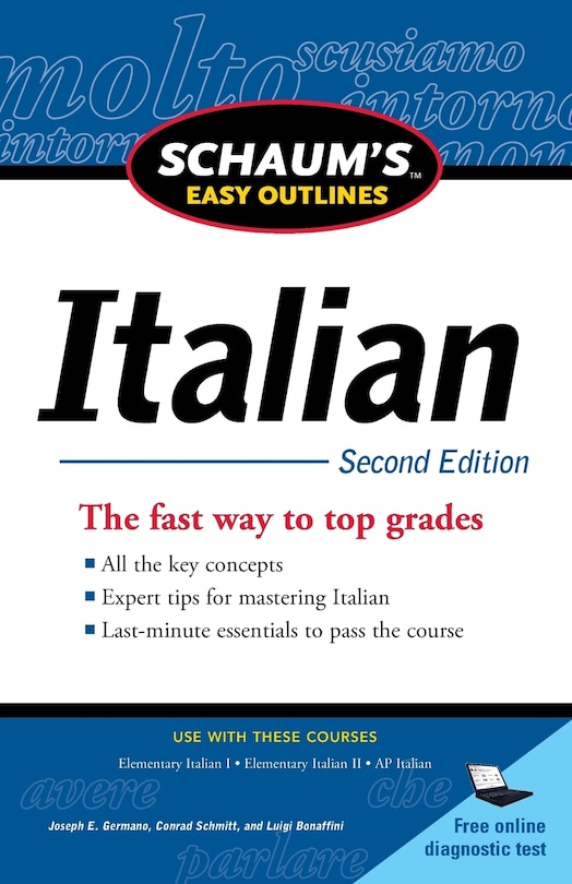 Couverture_Schaum's Easy Outlines: Italian