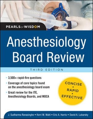 Front cover_Anesthesiology Board Review Pearls of Wisdom 3/E