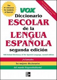 Couverture_Vox Diccionario Escolar de la Lengua Espanola