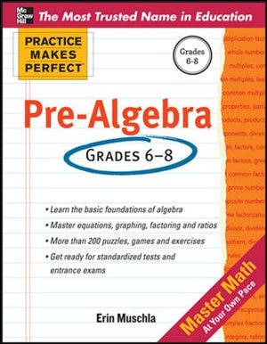 Front cover_Practice Makes Perfect Pre-Algebra