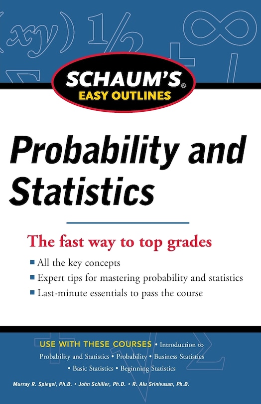 Front cover_Schaum's Easy Outline of Probability and Statistics