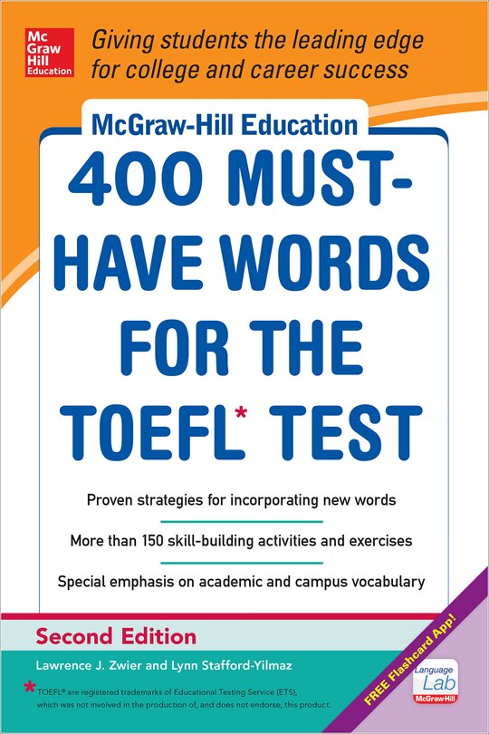 Couverture_McGraw-Hill Education 400 Must-Have Words for the Toefl, 2nd Edition