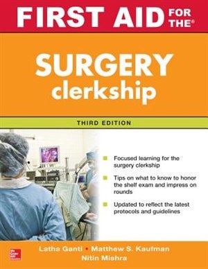 Front cover_First Aid for the Surgery Clerkship, Third Edition
