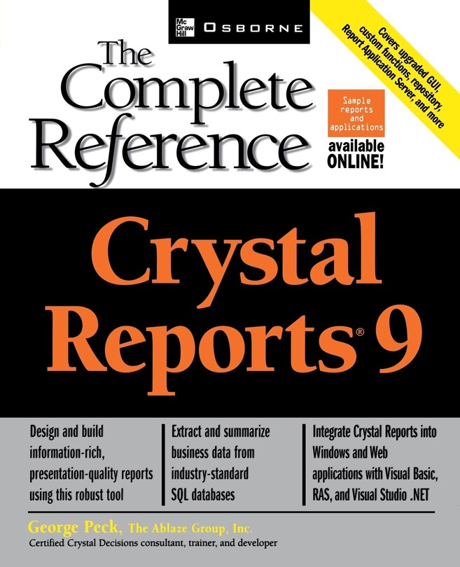 Front cover_Crystal Reports 9