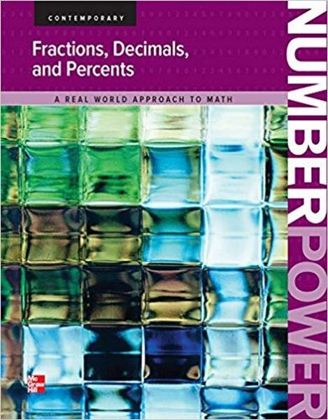 Front cover_Number Power - Fractions, Decimals, and Percents: A Real World Approach to Math, Book 2