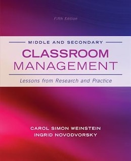 Couverture_Middle and Secondary Classroom Management: Lessons from Research and Practice
