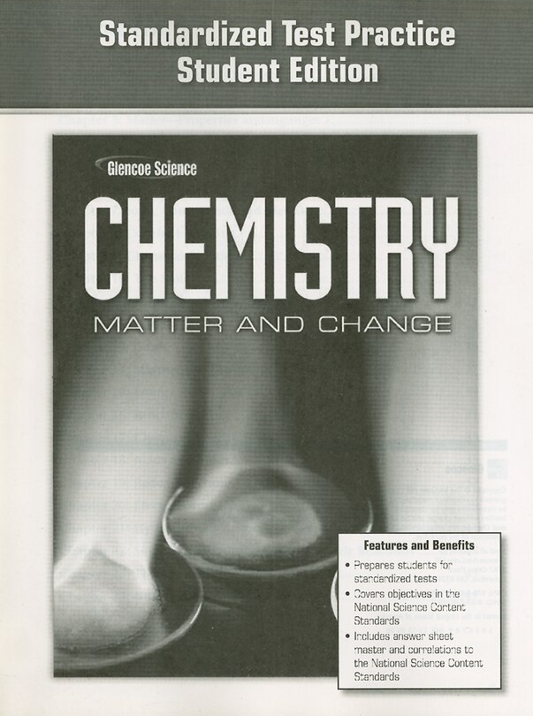 Couverture_Chemistry: Matter & Change, Standardized Test Practice Workbook, Student Edition