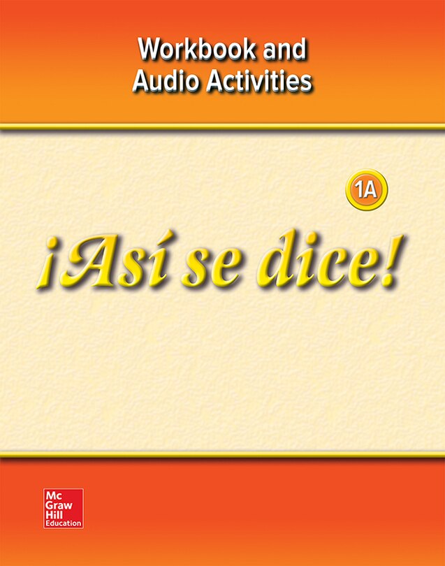Front cover_&iexcl;as&iacute; Se Dice! Level 1a, Workbook and Audio Activities