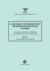 Front cover_Lagrangian And Hamiltonian Methods For Nonlinear Control 2000