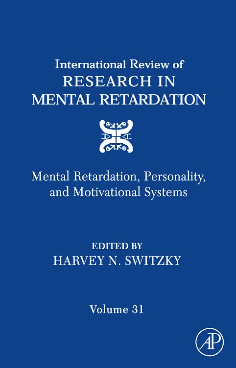 Front cover_International Review of Research in Mental Retardation
