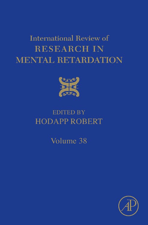 Couverture_International Review of Research in Mental Retardation