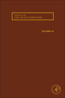 Couverture_Advances In The Study Of Behavior