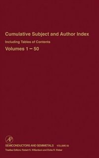 Front cover_cumulative Subject And Author Index Including Tables Of Contents, Volumes 1-50