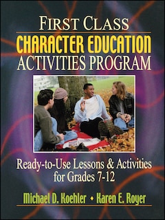 Front cover_First Class Character Education Activities Program