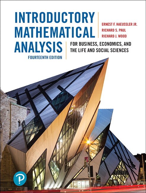 Front cover_Introductory Mathematical Analysis for Business, Economics, and the Life and Social Sciences