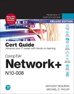 Front cover_Comptia Network+ N10-008 Cert Guide, Deluxe Edition