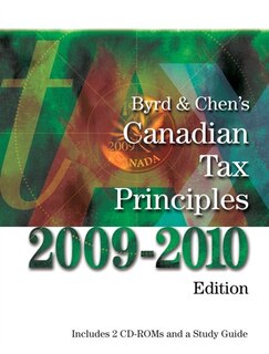 Front cover_Byrd & Chen's Canadian Tax Principles, 2009-2010 Edition