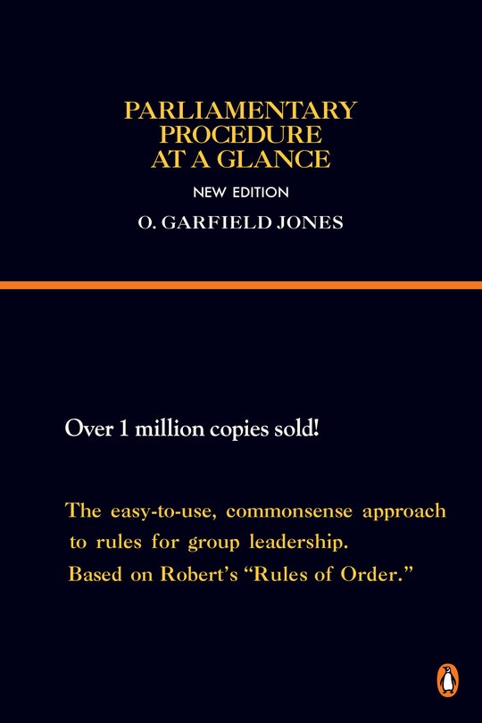 Front cover_Parliamentary Procedure At A Glance