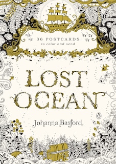 Front cover_Lost Ocean: 36 Postcards To Color And Send