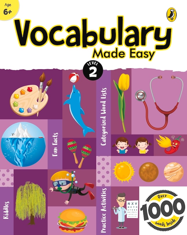 Couverture_Vocabulary Made Easy Level 2: Fun, Interactive English Vocab Builder, Activity & Practice Book With Pictures For Kids 6+, Collection Of 1000+ Everyday Words| Fun Facts, Riddles For Children, Grade 2