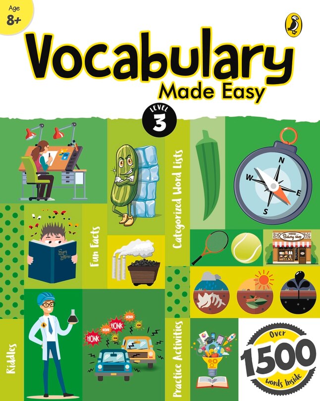 Couverture_Vocabulary Made Easy Level 3: Fun, Interactive English Vocab Builder, Activity & Practice Book With Pictures For Kids 8+, Collection Of 1500+ Everyday Words| Fun Facts, Riddles For Children, Grade 3