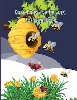 Front cover_Cute Bugs and Insects Coloring Book