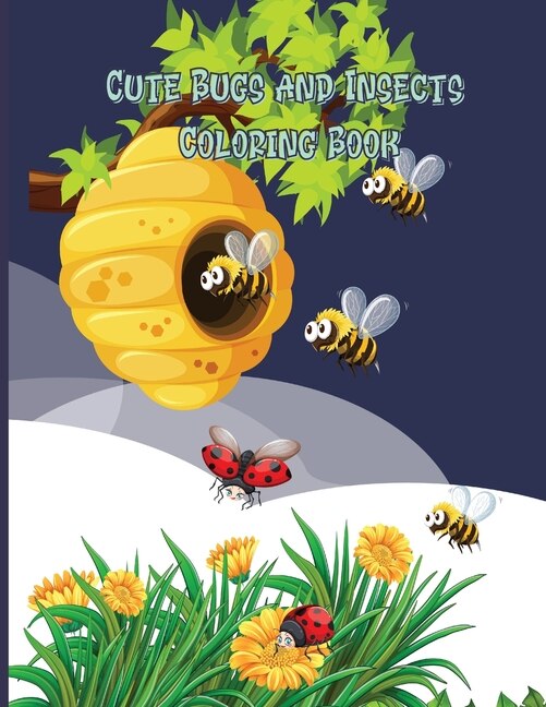 Front cover_Cute Bugs and Insects Coloring Book