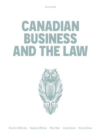 Canadian Business And The Law