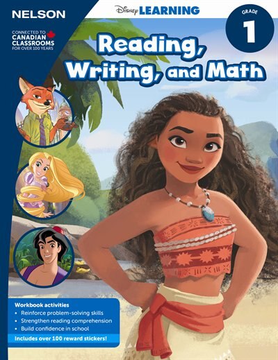 Front cover_Disney Learning Reading, Writing And Math 1 Workbook