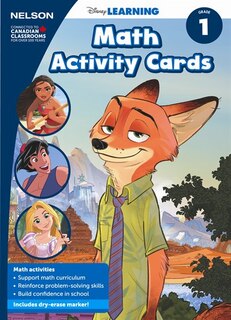 Front cover_Disney Learning Math Activity Cards Grade 1 Kit