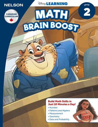 Disney Learning Math Brain Boost Grade 2 Skills Workbook