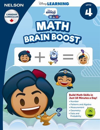 Couverture_Disney Learning Math Brain Boost Grade 4 Skills Workbook