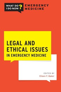 Front cover_Legal and Ethical Issues in Emergency Medicine