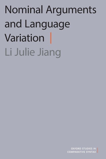 Couverture_Nominal Arguments and Language Variation