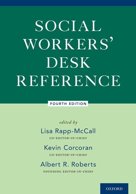 Front cover_Social Workers' Desk Reference