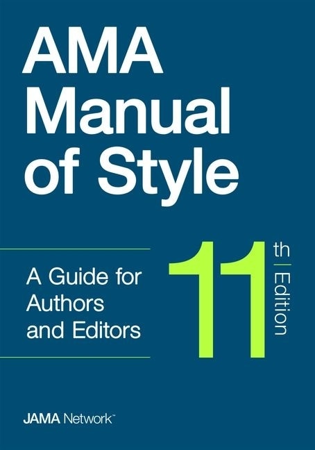 Front cover_Ama Manual Of Style