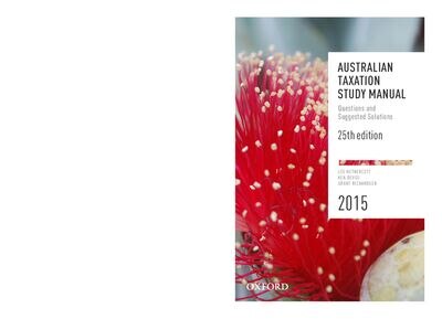 Couverture_Australian Taxation Study Manual