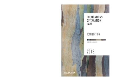 Couverture_Foundations of Taxation Law 2018