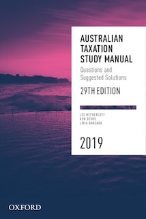 Couverture_Australian Taxation Study Manual 2019