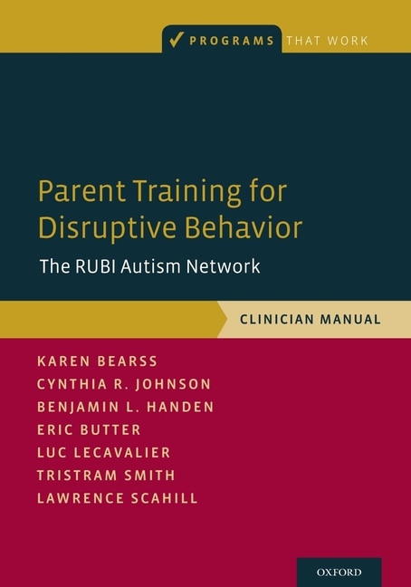 Couverture_Parent Training for Disruptive Behavior
