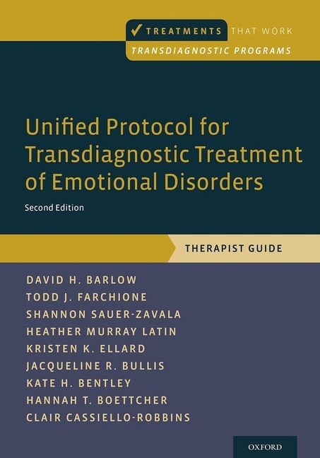 Front cover_Unified Protocol for Transdiagnostic Treatment of Emotional Disorders