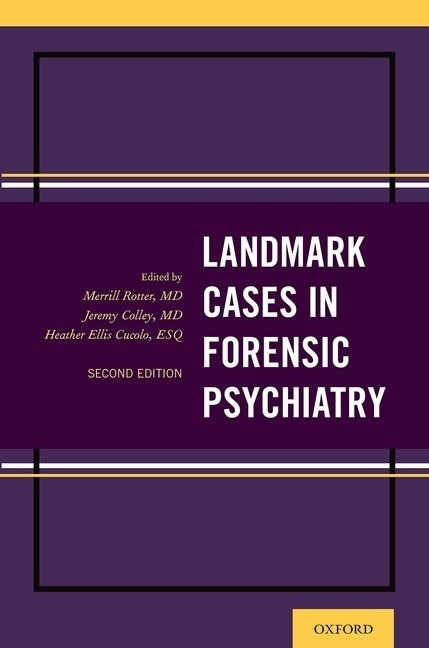 Couverture_Landmark Cases In Forensic Psychiatry