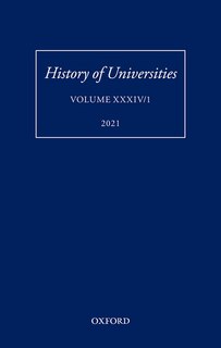 Front cover_History Of Universities Xxxiv/1