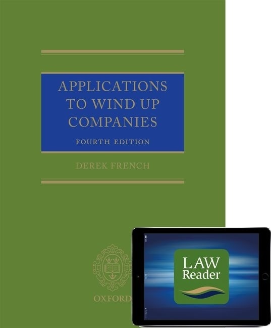 Front cover_Applications To Wind Up Companies (book And Digital Pack)
