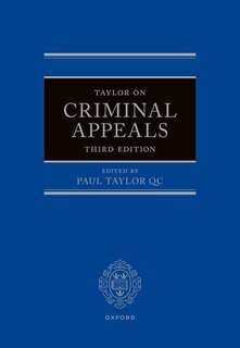 Front cover_Taylor on Criminal Appeals